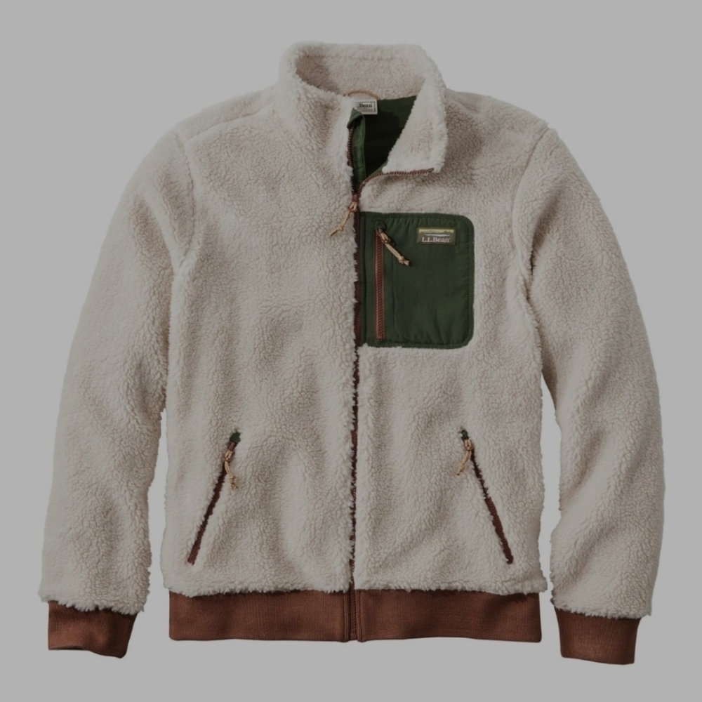 L.L. Bean Men's Bean's Sherpa Fleece Jacket MED